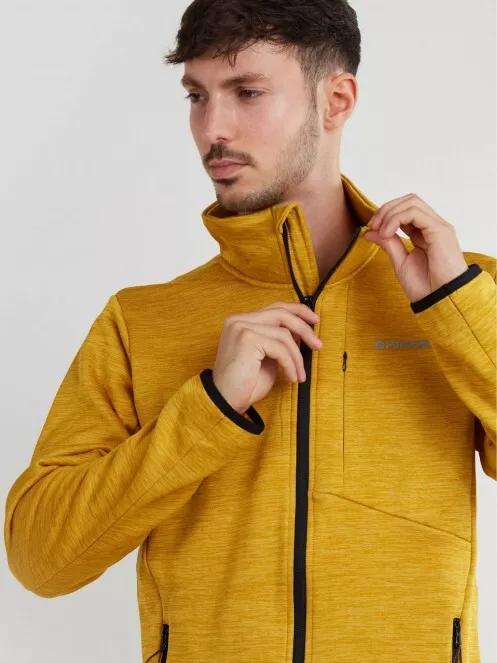 pulover polar pt. barbati Fundango Jefferson Fleece Jacket galben 4