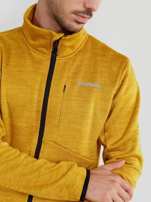 pulover polar pt. barbati Fundango Jefferson Fleece Jacket galben 5