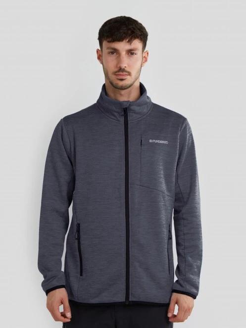 pulover polar pt. barbati Fundango Jefferson Fleece Jacket negru 2