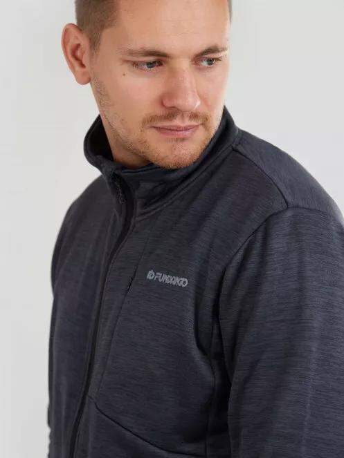 pulover polar pt. barbati Fundango Jefferson Fleece Jacket negru 4
