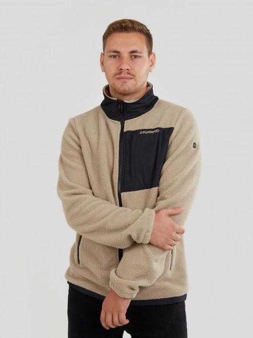 pulover polar pt. barbati Fundango Haven Hybrid Jacket nisip 2