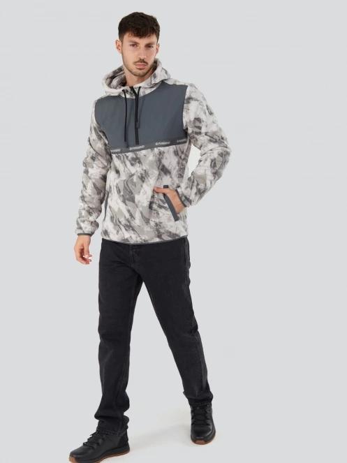 pulover pt. barbati Fundango Exodus Hybrid Jacket gri 4