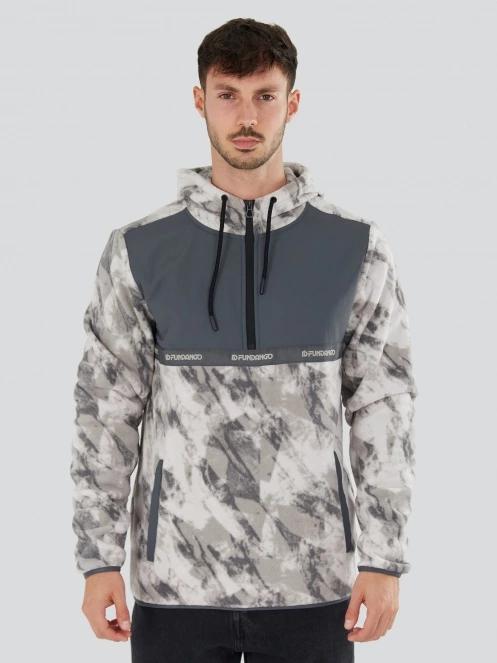 pulover pt. barbati Fundango Exodus Hybrid Jacket gri 5