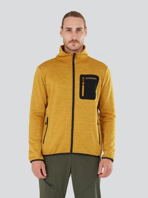 pulover polar pt. barbati Fundango Jefferson Fleece Jacket portocaliu 2