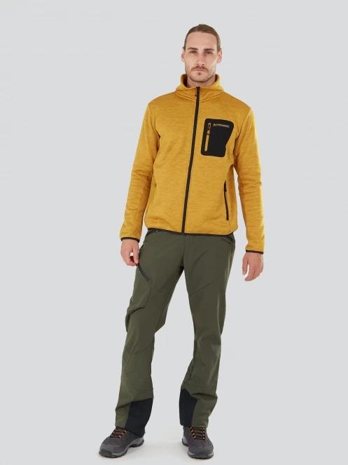 pulover polar pt. barbati Fundango Jefferson Fleece Jacket portocaliu 4