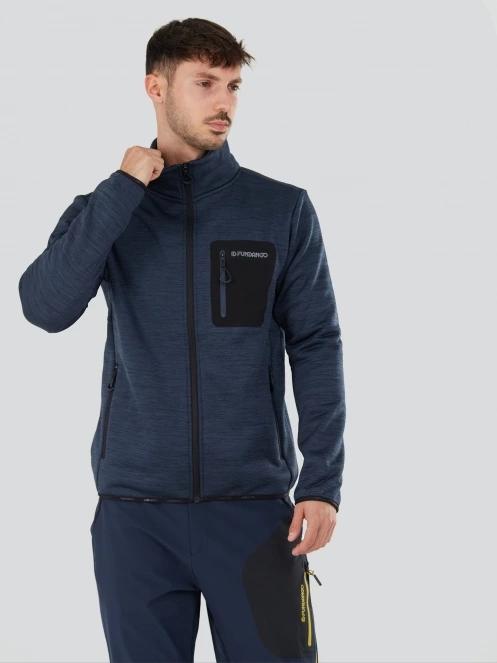 pulover polar pt. barbati Fundango Jefferson Fleece Jacket albastru 2