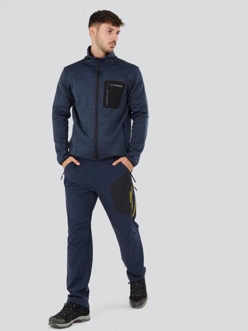 pulover polar pt. barbati Fundango Jefferson Fleece Jacket albastru 4