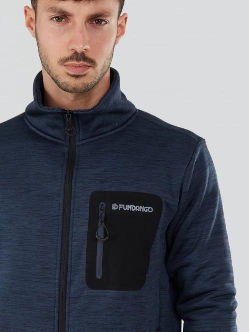 pulover polar pt. barbati Fundango Jefferson Fleece Jacket albastru 6