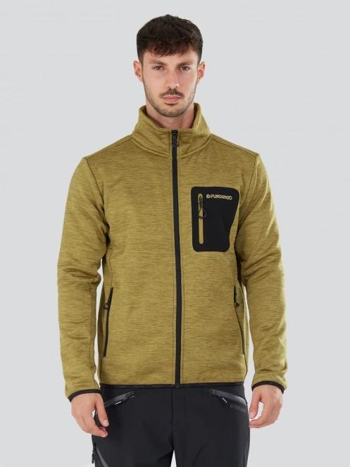 pulover polar pt. barbati Fundango Jefferson Fleece Jacket verde 2