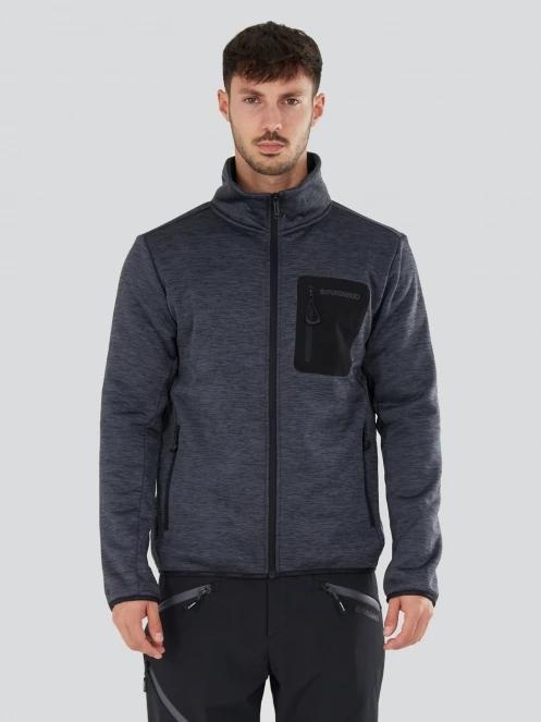 pulover polar pt. barbati Fundango Jefferson Fleece Jacket gri 2