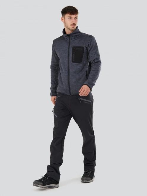 pulover polar pt. barbati Fundango Jefferson Fleece Jacket gri 4