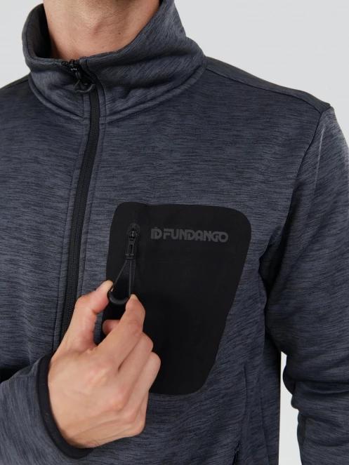 pulover polar pt. barbati Fundango Jefferson Fleece Jacket gri 6