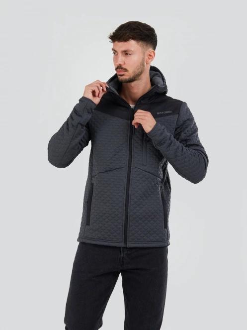 pulover polar pt. barbati Fundango Ashford Insulated Fleece Jacket gri 5