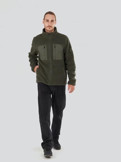 pulover pt. barbati Fundango Haven Hybrid Jacket verde 4