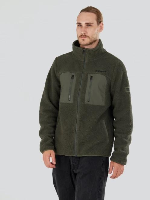 pulover pt. barbati Fundango Haven Hybrid Jacket verde 5
