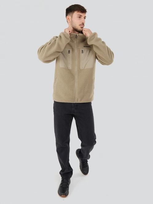 pulover pt. barbati Fundango Haven Hybrid Jacket nisip 4