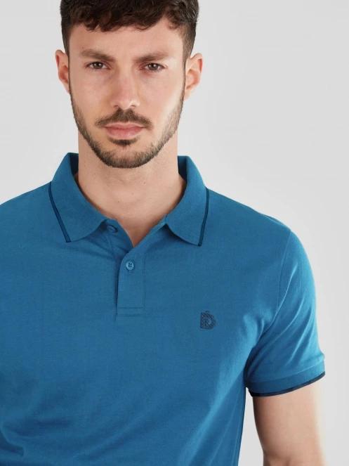 tricou cu guler pt. barbati Fundango Incognito Mono Poloshirt albastru 6