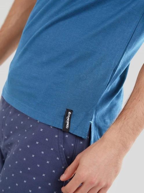 tricou cu guler pt. barbati Fundango Incognito Mono Poloshirt albastru 7