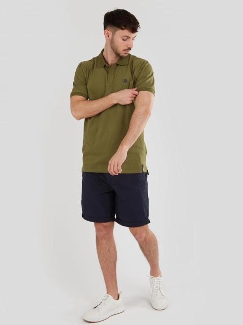 tricou cu guler pt. barbati Fundango Incognito Mono Poloshirt oliv 4