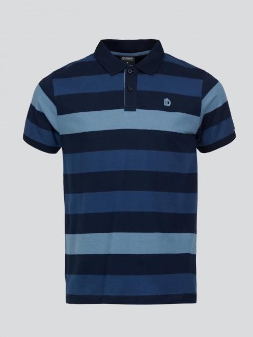tricou cu guler pt. barbati Fundango Incognito Stripe Poloshirt albastru inchis 7
