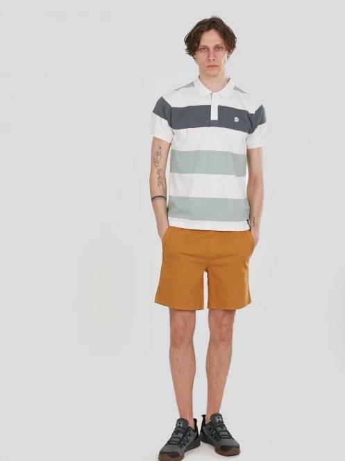 tricou cu guler pt. barbati Fundango Incognito Stripe Poloshirt verde 4
