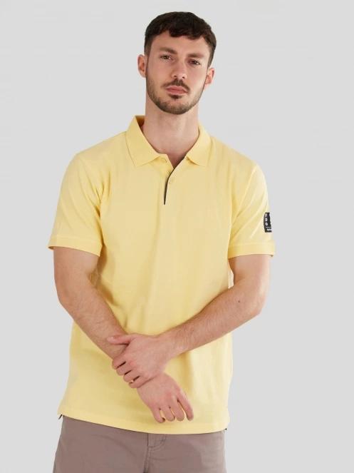 tricou cu guler pt. barbati Fundango Molton Poloshirt galben 2