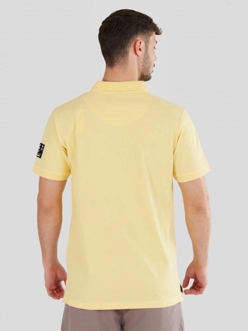 tricou cu guler pt. barbati Fundango Molton Poloshirt galben 3