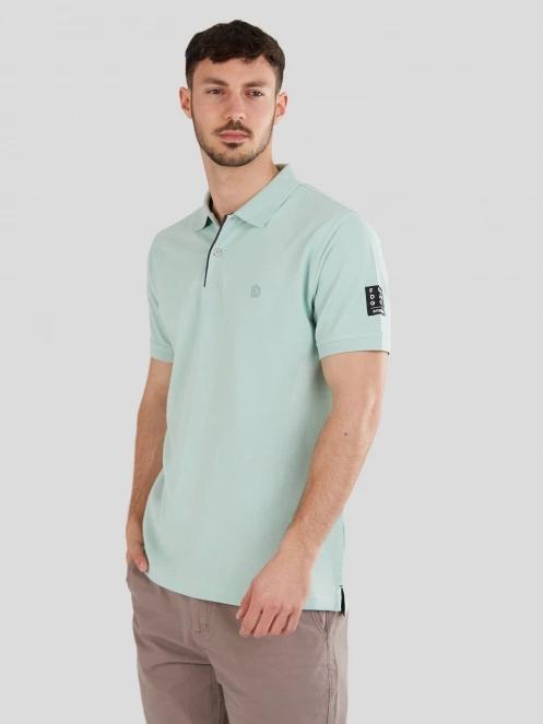 tricou cu guler pt. barbati Fundango Molton Poloshirt albastru deschis 2