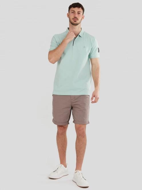 tricou cu guler pt. barbati Fundango Molton Poloshirt albastru deschis 4