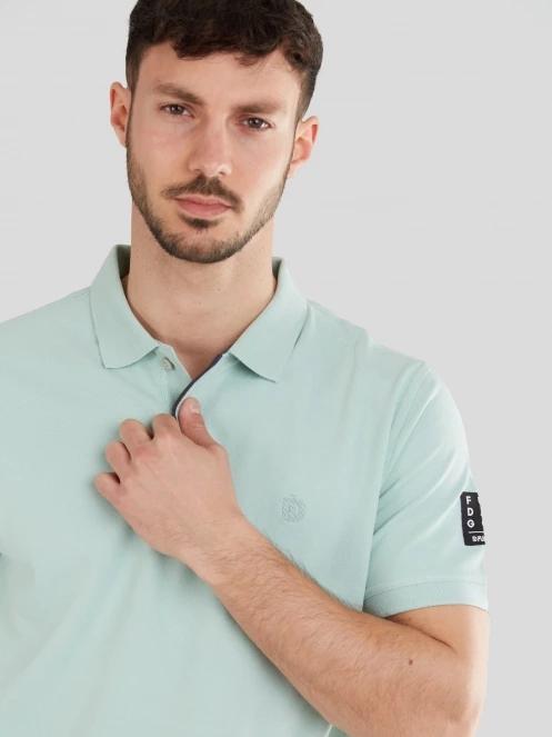 tricou cu guler pt. barbati Fundango Molton Poloshirt albastru deschis 5