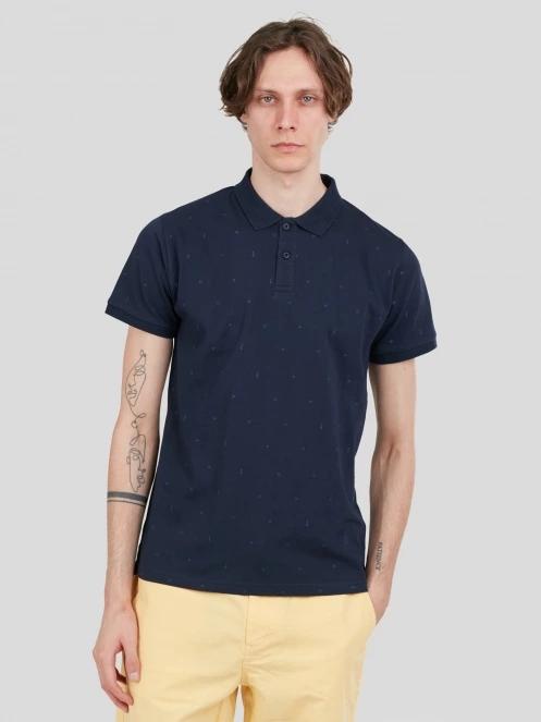 tricou cu guler pt. barbati Fundango Icon Poloshirt albastru inchis 2