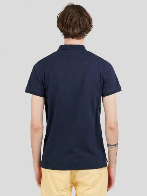 tricou cu guler pt. barbati Fundango Icon Poloshirt albastru inchis 3