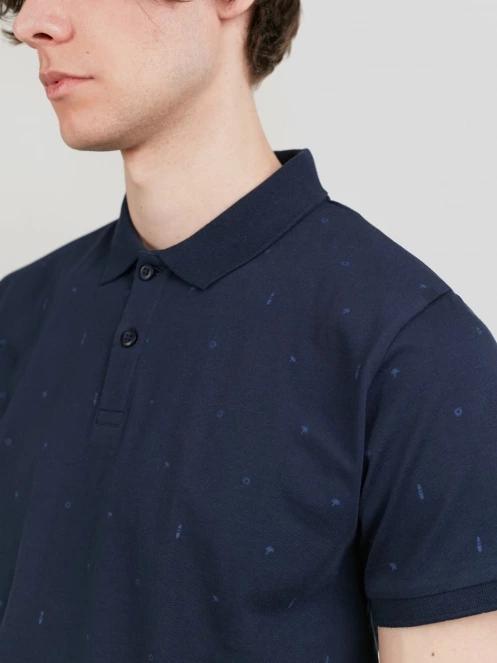 tricou cu guler pt. barbati Fundango Icon Poloshirt albastru inchis 5