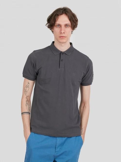 tricou cu guler pt. barbati Fundango Insignia Poloshirt gri 2