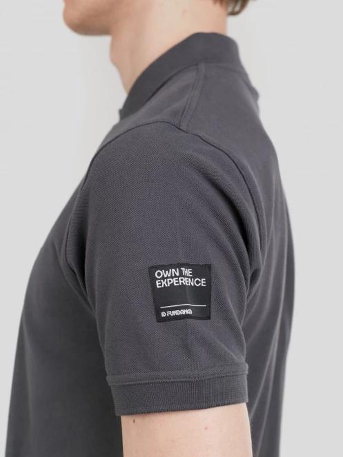 tricou cu guler pt. barbati Fundango Insignia Poloshirt gri 6