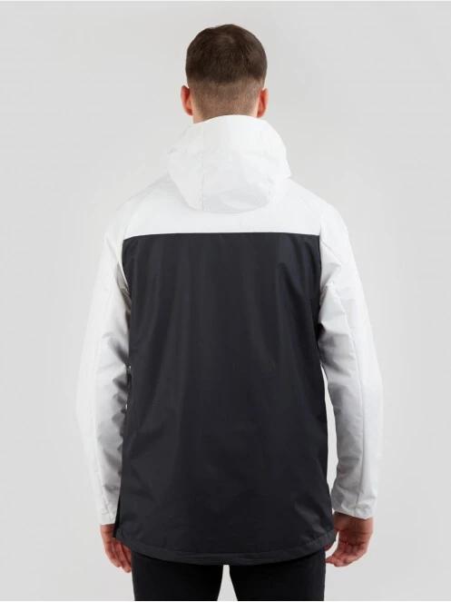 haine de ploaie pt. barbati Fundango Salmo Logo Anorak alb 3