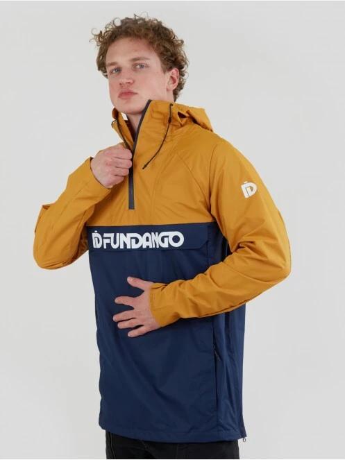 haine de ploaie pt. barbati Fundango Salmo Logo Anorak galben 5