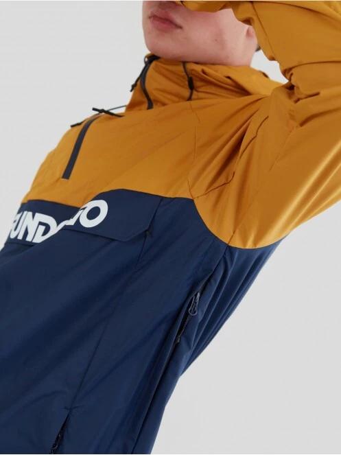 haine de ploaie pt. barbati Fundango Salmo Logo Anorak galben 6