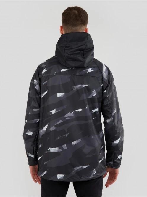 haine de ploaie pt. barbati Fundango Salmo Logo Anorak negru 3