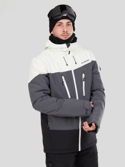 geaca de schi pt. barbati Fundango Privet Allmountain Jacket alb 2