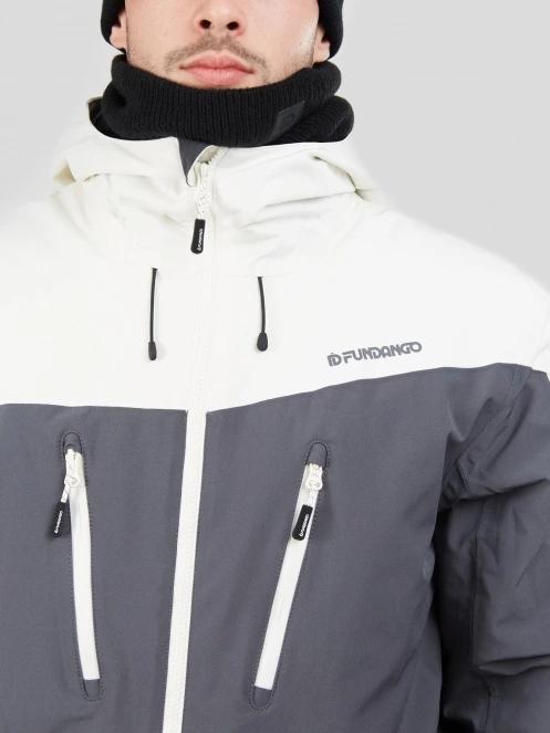 geaca de schi pt. barbati Fundango Privet Allmountain Jacket alb 5