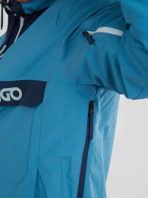 geaca de schi pt. barbati Fundango Burnaby Logo Anorak albastru deschis 5