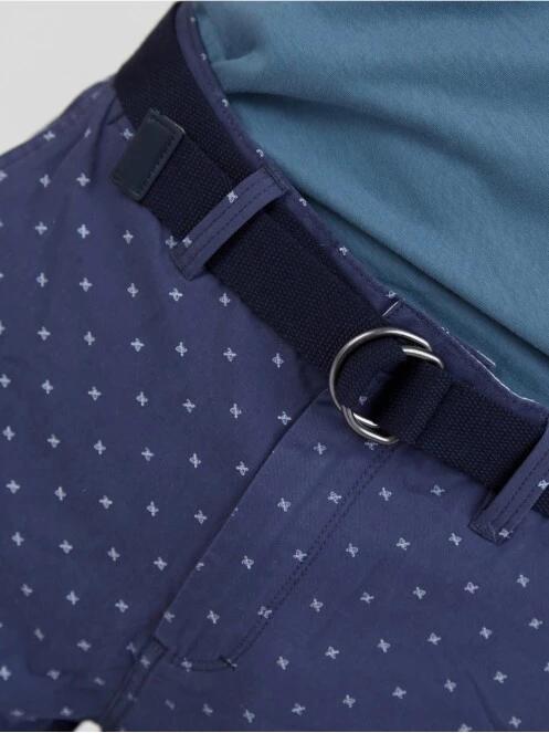 pantaloni scurti pt. barbati Fundango North Shore Chino Shorts albastru inchis 4