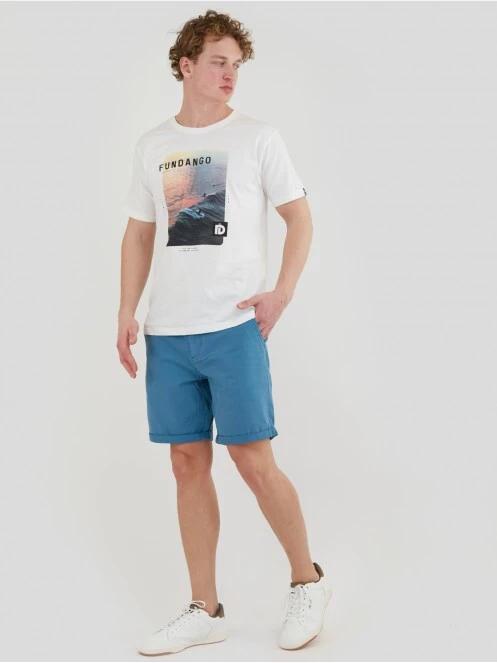 pantaloni scurti pt. barbati Fundango North Shore Chino Shorts albastru 4