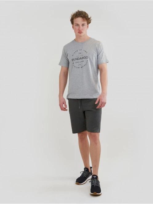 pantaloni scurti pt. barbati Fundango Woody Sweatshort oliv 4
