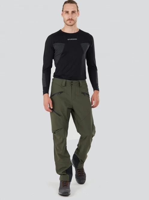 pantaloni softshell pt. barbati Fundango Rob Softshell Pants verde 4
