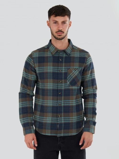 camasa cu maneci lungi pt. barbati Fundango Harris Shirt albastru 2