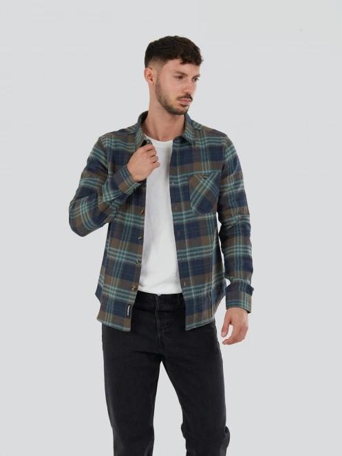 camasa cu maneci lungi pt. barbati Fundango Harris Shirt albastru 5