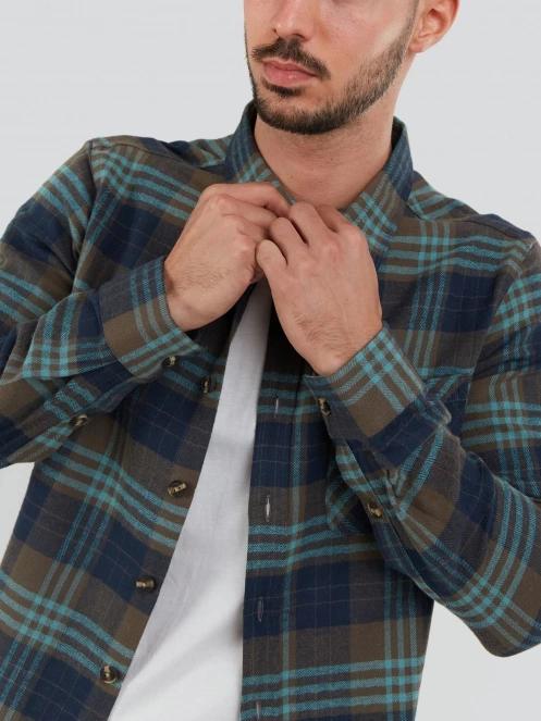 camasa cu maneci lungi pt. barbati Fundango Harris Shirt albastru 6