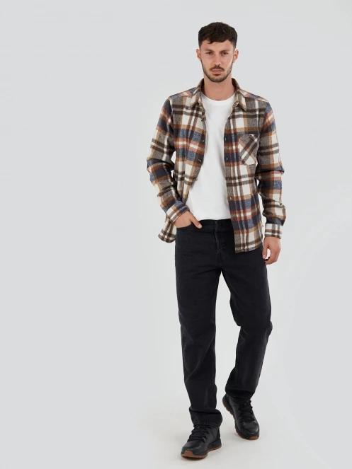 jacheta camasa pt. barbati Fundango Parker Shirt Jacket maro 4